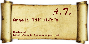 Angeli Tóbiás névjegykártya